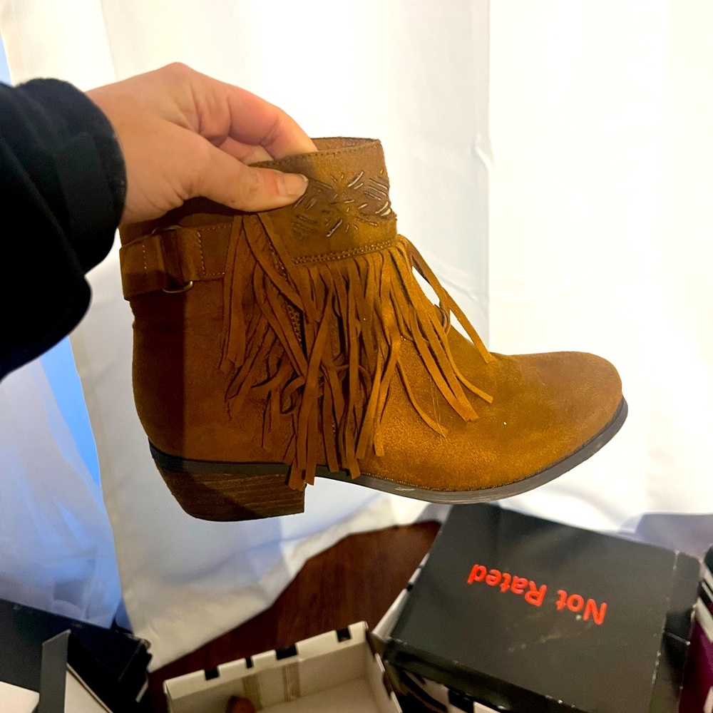 Not Rated Fringe Bootie